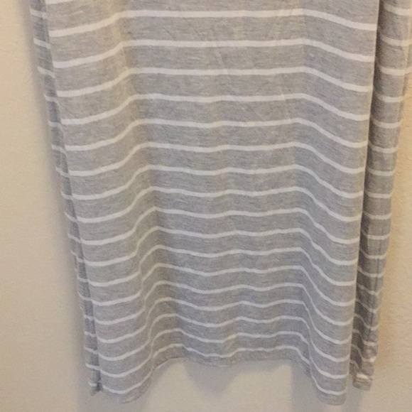 Joe By Joe Boxer Grey & White Y2K Striped Foldover Maxi Skirt Size XL - Picture 3 of 5